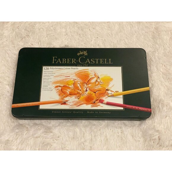 FABER CASTELL POLYCHROMOS ARTISTS COLOUR PENCILS SET - 120 TIN Genuine UK Stock - Picture 7 of 7